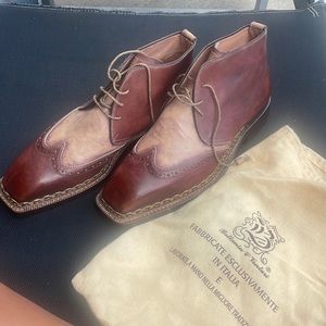 Fine Italian leather Bettanin Venturi for Barney’s New York Mens boots